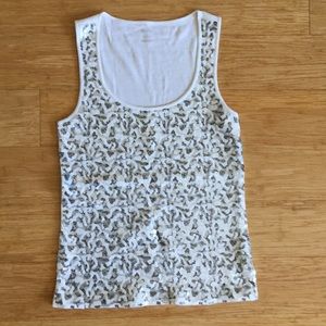 Sparkle top great underneath a blazer